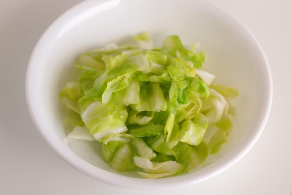 湯通しキャベツ