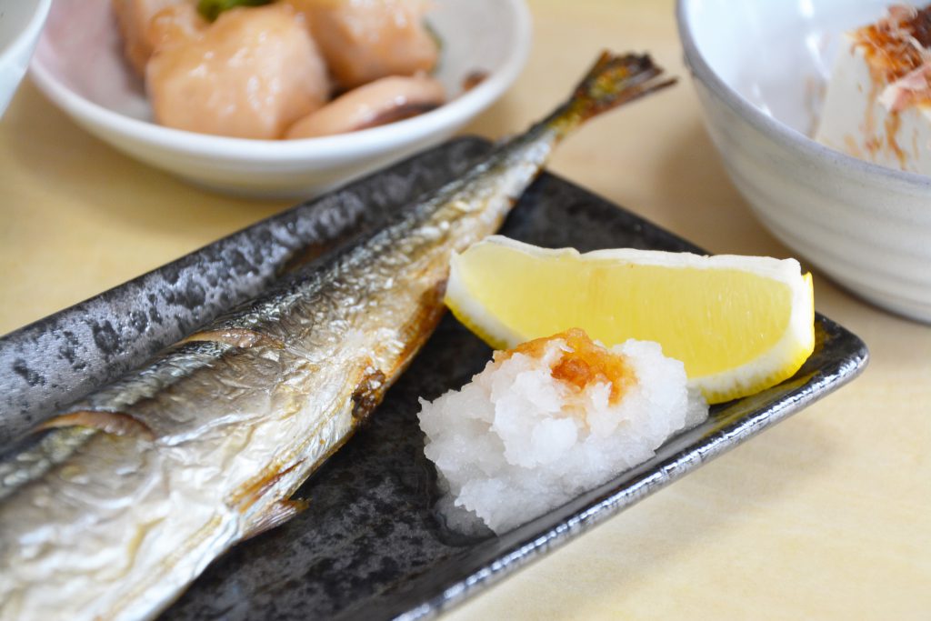 焼き魚と大根おろし