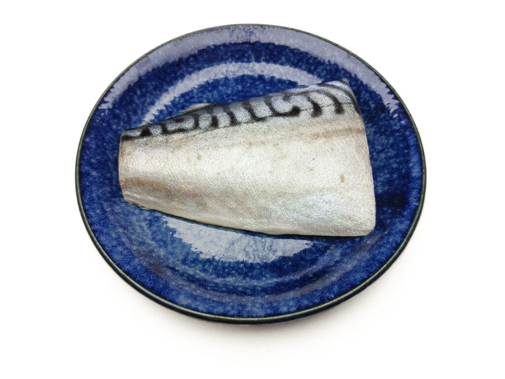 お皿に乗った鯖
