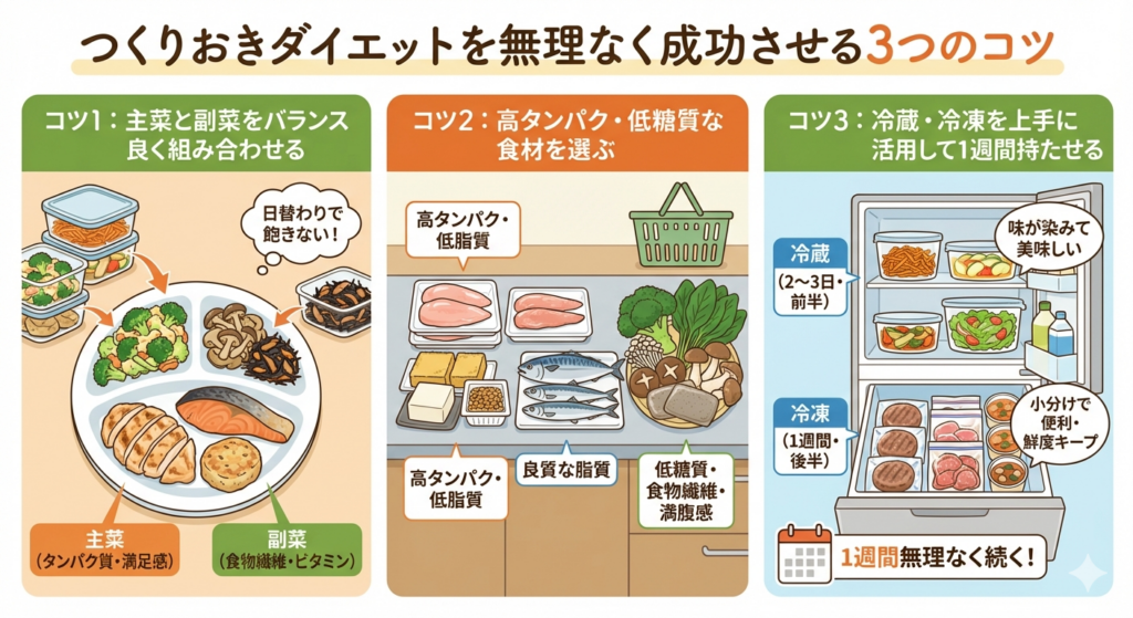 作り置きダイエットを無理なく成功させる３つのコツ
