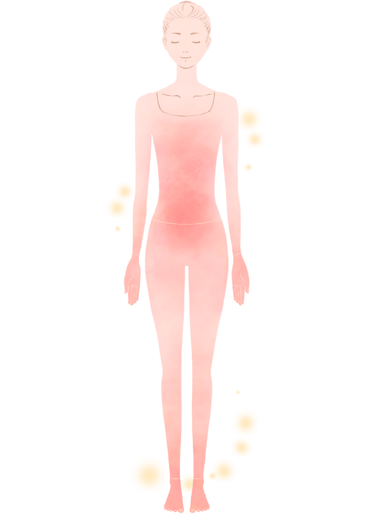 体温が上がっているイラスト