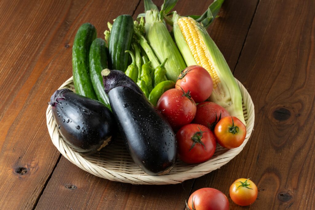 緑黄色野菜となす