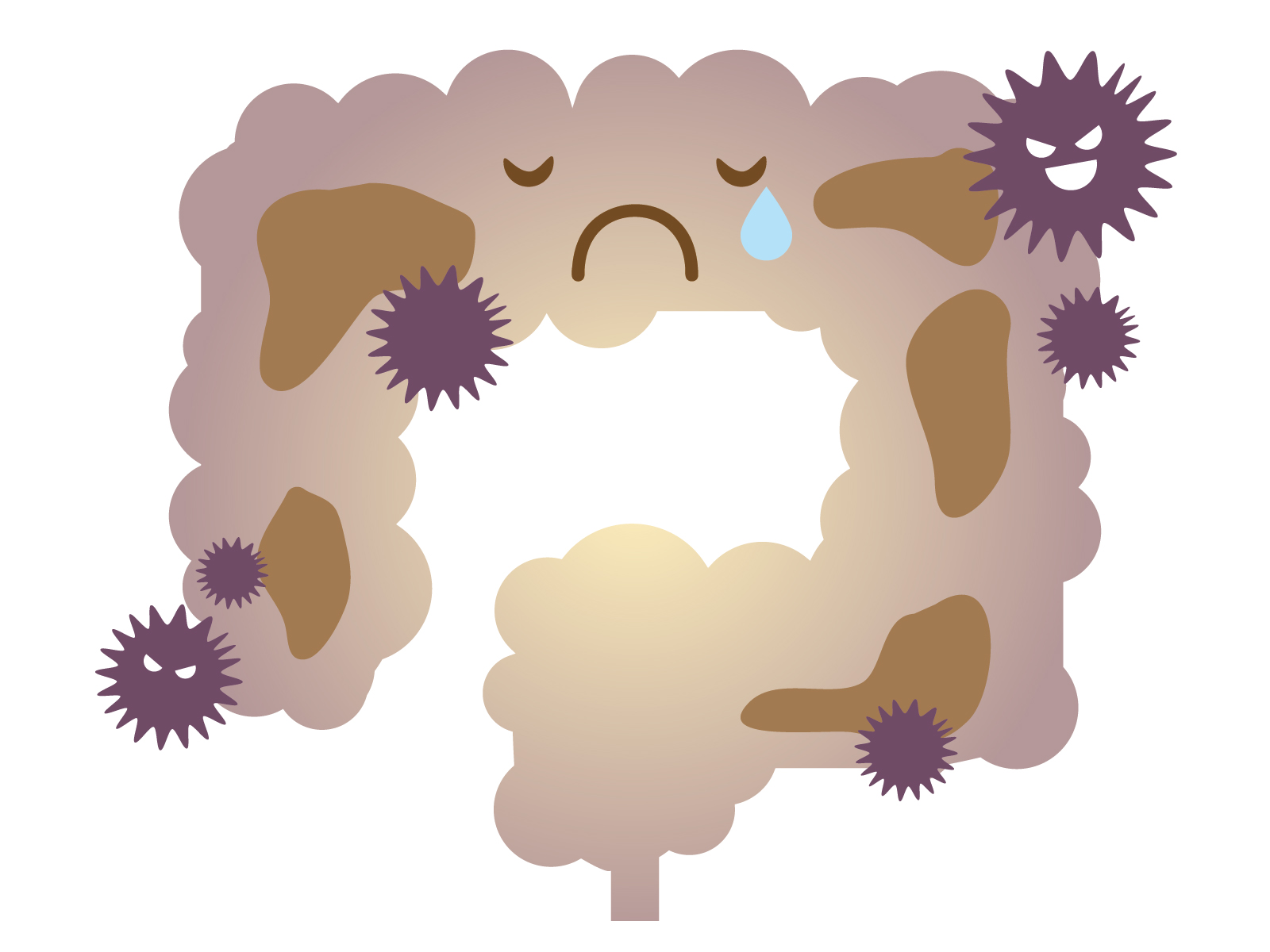 胃腸が悪いイラスト