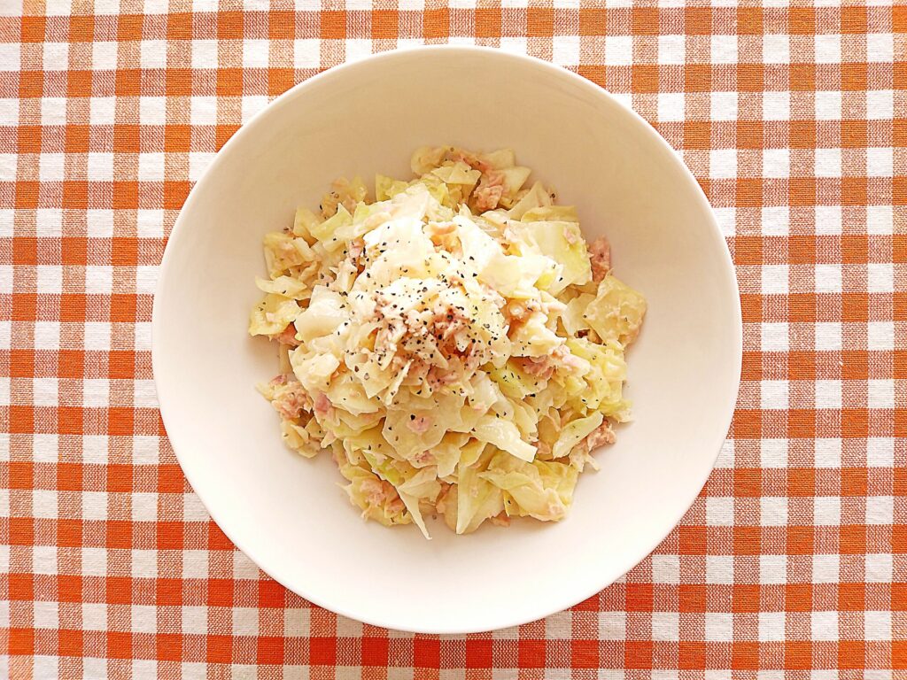 ツナとキャベツの和物
